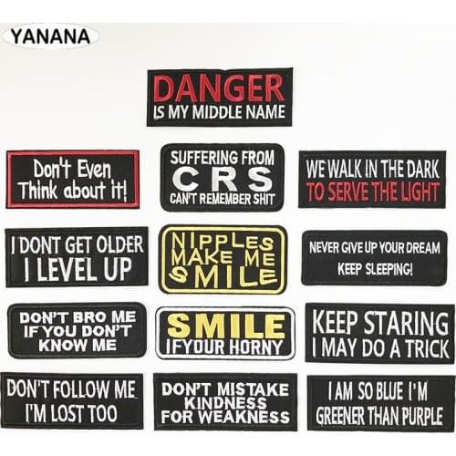 Banner Embroidery Patch Applique Ironing Clothing Sewing Supplies Decorative Badges Patches For Clothing Personality character