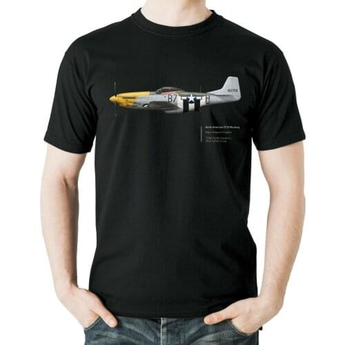 Aviation Themed US Air Force P 51D Mustang Fighter T-Shirt. Summer Cotton Short Sleeve O-Neck Mens T Shirt New S-3XL