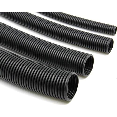 10m High quality Flexible Insulate Flame retardant Polyethylene Corrugated Tube Hose Pipe Dia Cable Conduit Plastic Split Tubing