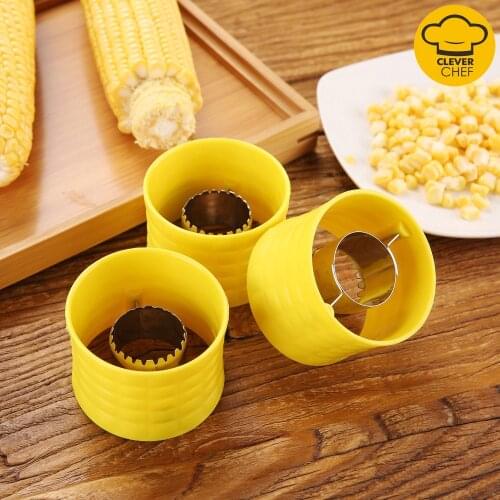 Stainless Steel Corn Stripper Kitchen Gadgets Cutter Cob Remover Fruit Vegetable Tools Corn Peeler Kitchen Cooking Accessories
