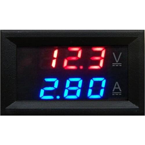Mini Digital Voltmeter Ammeter DC 100V 10A/50A/100A Panel Amp Volt Voltage Current Meter Tester Detector 0.28 "LED Display