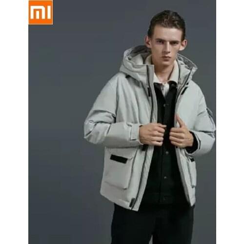 Youpin 90 man Winter Warm Hooded short Down jacket 90% duck down waterproof Outwear Loose coat