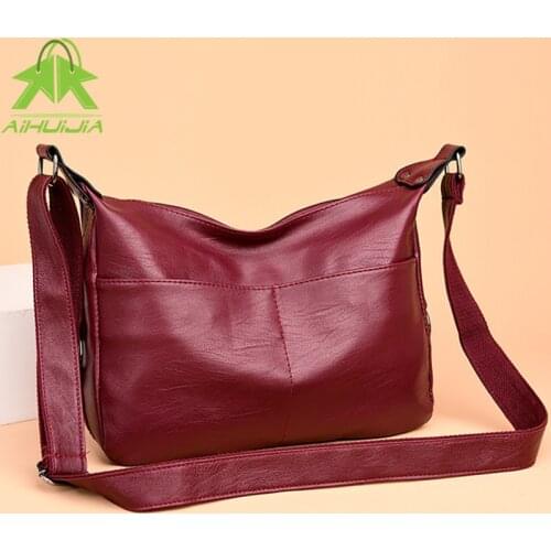 New Fashion Pu Leather Bags Women Shoulder Bags Luxurious Handbags Women Bag Designer Crossbody Bags for Women 2021 Simplicity