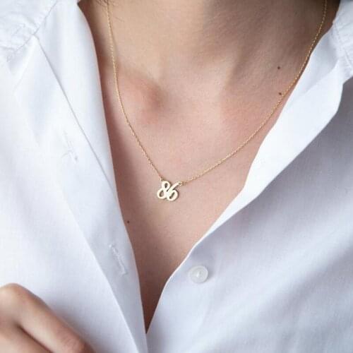 Personalized Stainless Steel Number Pendant Necklace Lady Necklace Age Number Fashion Simple Jewelry Girl Birthday Gift