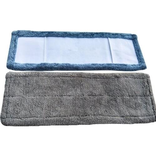 Flat mop cloth cover, absorbent coral fleece replacement cloth, thick cloth cover type free hand wash flat mop head cloth cover