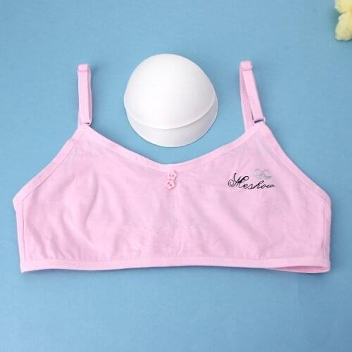 Teen Underwear Cotton Letter Print Bra for Young Girls for Yoga Sports Running 'zanting