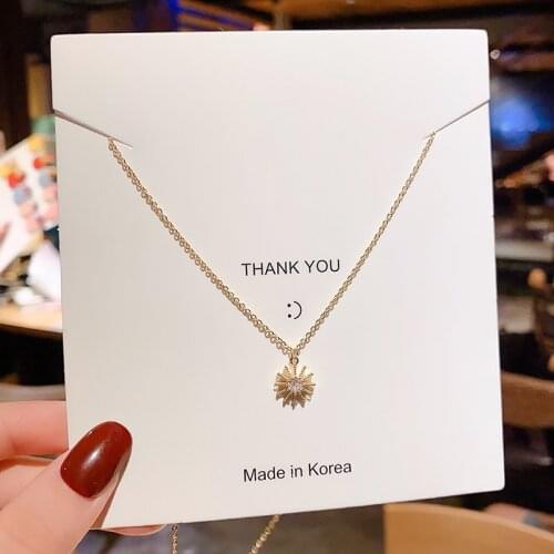 Simple Elegant Moon Star Pendants Necklaces For Women Fashion Jewelry Female Goog Gift 2021 New Classic Golden Necklace