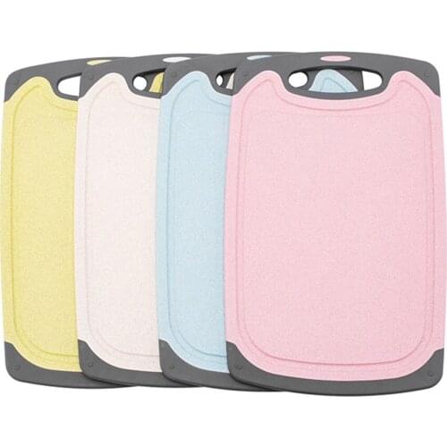 Kitchen Chopping Blocks Tool Cutting Board Natural Wheat Straw Non-slip Vegetables Fruit Chopping Board Kitchen Accessories