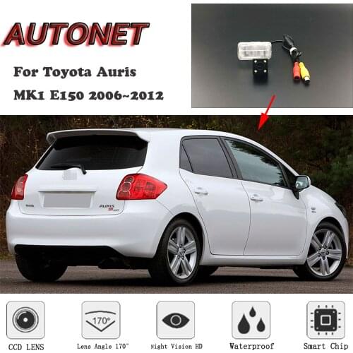AUTONET HD Night Vision Backup Rear View camera For Toyota Auris MK1 E150 2006~2012 CCD/license plate Camera