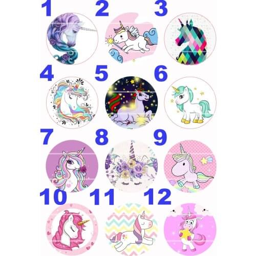 Handmade 10mm~30mm Colorful picture Round Glass Cabochons for Necklace Decoration and Phone Chain Accessaries60/PCS-194