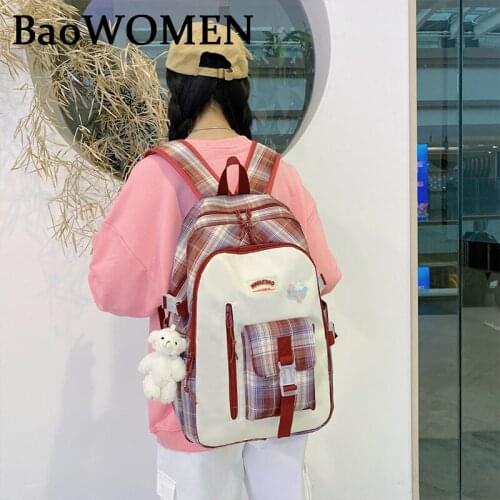 BaoWomen New Fashion Waterproof Nylon Women Anti Theft Backpack For Teenage Girls School Bags Black Purple Travel Bags