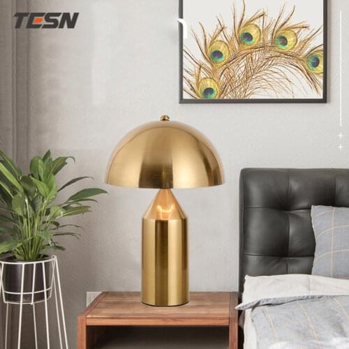 Modern minimalist table lamp bedroom bedside lamp model room study Nordic personality creative mushroom table lamp