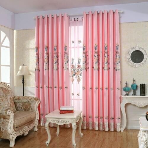 Modern Simple Cationic Gold Silk Jacquard Shade Curtains For Living Dining Room Bedroom