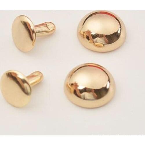1000sets 4 Colors Metal Dome Cap Rivets Studs Round Rivet for Leather Craft Bag Belt Clothing Garment Shoes Collar Parts