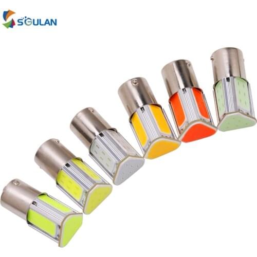 2x S25 1156 BA15S Car COB LED Bulb Motorcycle Turn Signal Light S25 1157 BAY15D Auto Brake Lamp Reversing Lights 12V Diode