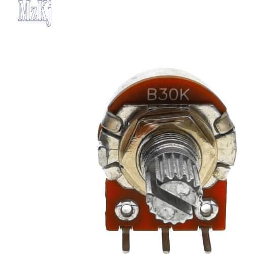 3PCS Taiwan RK16 15MM 30K B30K Rotary Potentiometer Audio Volume Control Pot WH148