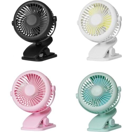 360 Adjustable Rechargeable Clip on Fan Desk Personal USB Fan 3 Speed for Baby Stroller Car SUV Home Outdoor Office