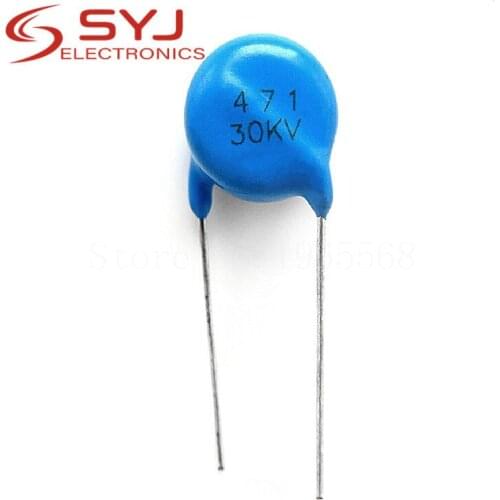 5pcs/lot High voltage ceramic capacitors 30KV 471 30KV 471K In Stock