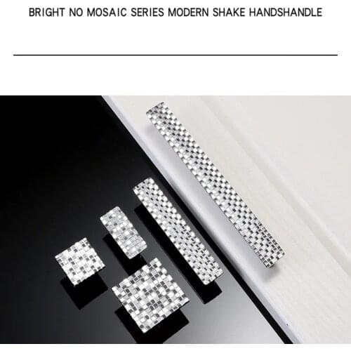 Modern Concise Design Style Zinc Alloy Cabinet Knob Drawers Pulls Handles Shoe Cupboard Door Furniture Handles 5pcs