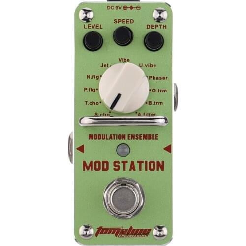 AROMA AMS-3 Mod Station Modulation Ensemble Electric Guitar Effect Pedal Mini Single Effect with True Bypass