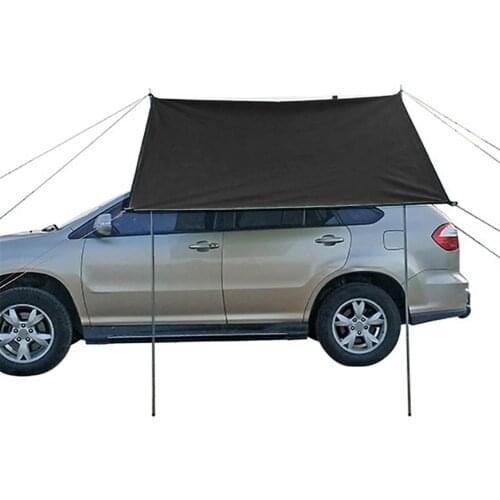 Car Tent Awning Waterproof Portable Outdoor Camping Tent Car Shade Sunshade Garden Beach Umbrella Travel Rooftop Rain Canopy