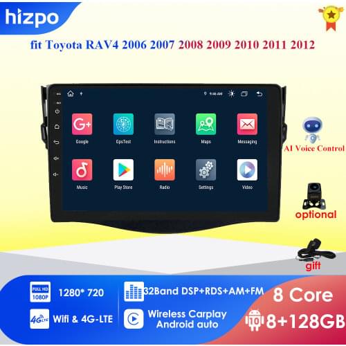 Autoradio 2din Android 10 car multimedia player For Toyota RAV4 RAV 4 2006-2012 car radio GPS navigation WiFi Bluetooth 4G Video