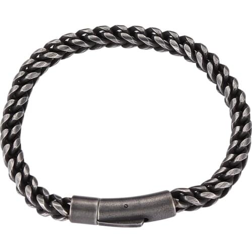 New Classic Style Men Bracelet Simple Stainless Steel Curb Cuban Link Chain Male Wrist Accessories Hand Jewelry Gifts GS0050