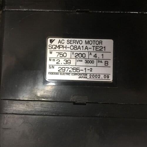 Used Tested Working SGMPH-08A1A-TE21 AC SERVO MOTOR