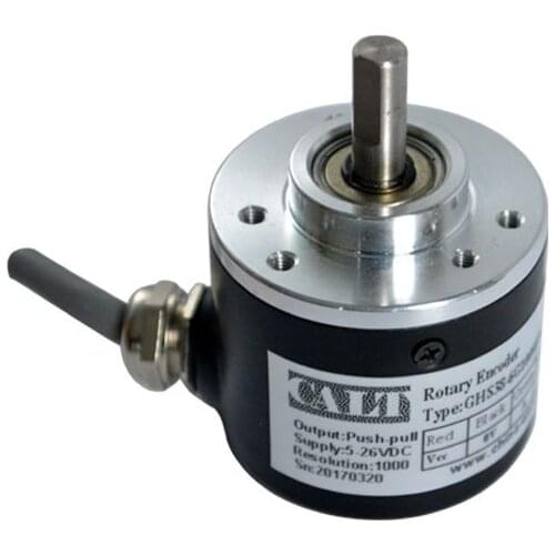 CALT economical type 38mm Outer 1024 2000 resolution Rotary Optical Encoder 360 NPN NPN+R PNP Push pull Line driver TTL