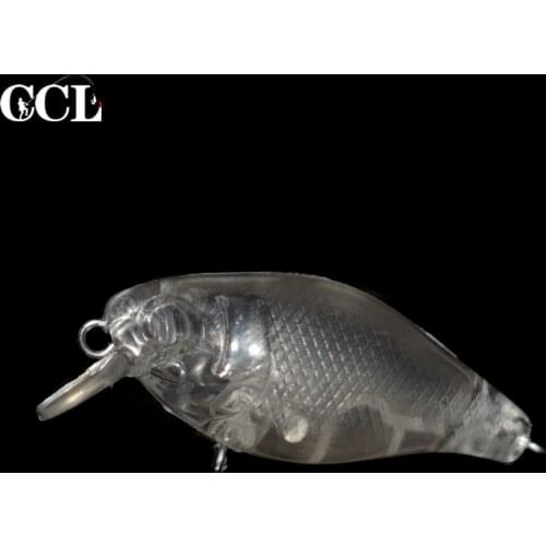 CCLTBA 15pcs/lot 4.5cm 3.4g Crank Wobblers Unpainted Lures Hard Plastic Artificial Fishing Blank Baits