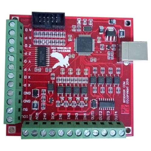 CNC MACH3 Red Breakout Board USB 100Khz 4 Axis Interface Driver Motion Controller Driver Board