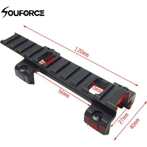 Long 120mm Scope Higher Base Mount 20mm Rail Adapter for MP5 Airsoft Scope of Hunting Gun Assessories