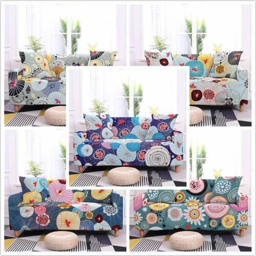 Stretch Couch Cover Sofa Towel For Living Room Abstract Printing Sofa Cover Furniture Protective Modern Elastic Sofa Bed Cover