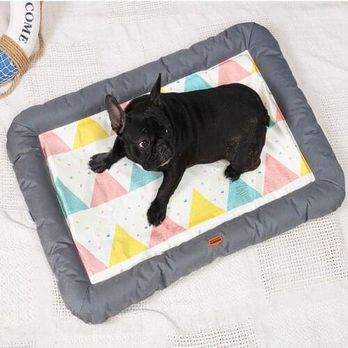 Summer Cooling Cat Dog Bed Soft Puppy Blanket Pets Mat Dog Mattress Beds Cushion Kennel For Small Medium Dogs Pet Supplies
