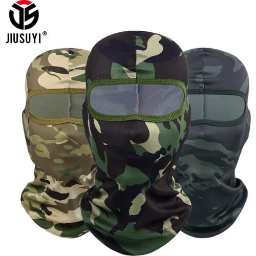 Summer Camouflage Tactical Military Balaclava Camo Airsoft Paintball Army Full Face Masks Hats Helmet Liner Head Cover Men Women