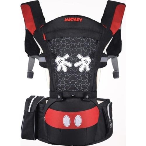 Disney Summer Breathable Ergonomic Carrier Backpack Portable Infant Baby Carrier Hipseat Heaps With Sucks Pad Toddler Carrier