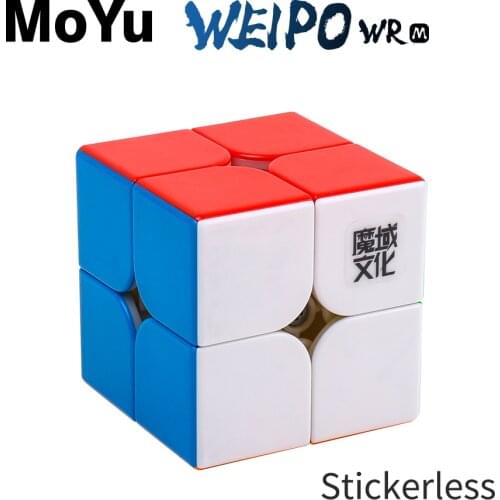 MoYu WeiPo WRM 2x2x2 Speed Magnetic Magic Cube WeiPo WR 2x2 Magico cubo Professional Children Toys