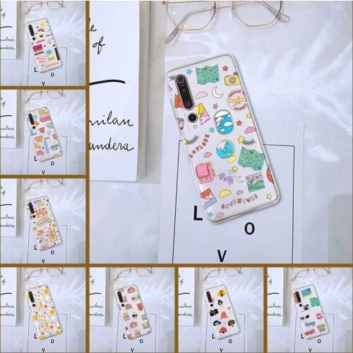 Soft Cute Girl Cartoon Star Phone Case For Xiaomi Mi Note 10 Lite Pro Mi 10 Lite Pro Youth Play Back Cover Silicone Transparent