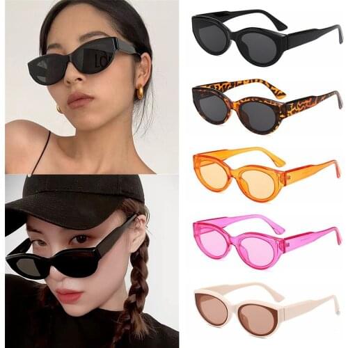 Retro Oval Frame Sunglasses Fashion Catwalk Small Frame Sun Glasses Mens/Womens Universal UV Protection Outdoor Travel Eyewear