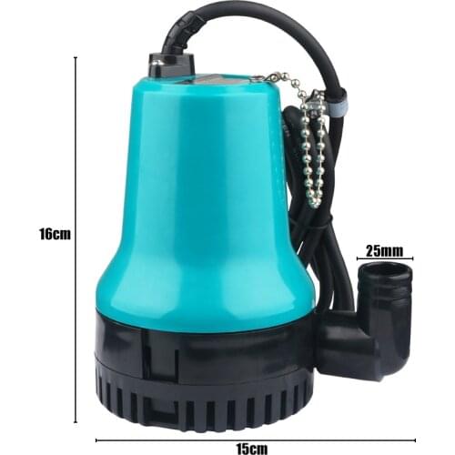 50W 4500L/H 5m DC 12V/24V Solar Water Pump Brushless Motor Water Circulation Submersible Pump Irrigation Fountain Fish Pond