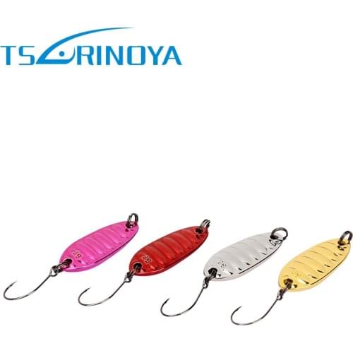 TSURINOYA 2Pcs Spoon Bait 2g/3g/5g Far Distance Metal Bait Spoon Fishing Lures Single Barbed Hook Iscas Artificial Baits Pesca
