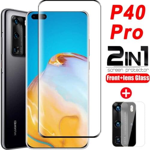 Protective Glass For huawei p40 pro 5G plus pro+ p 40 40pro p40pro screen protector with camera lens tempered glas Film 40p 2in1