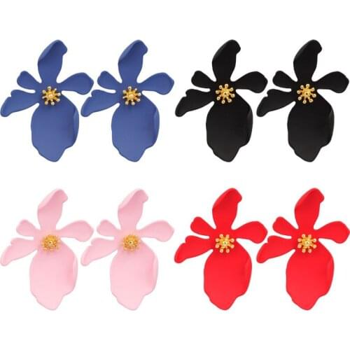 CHENFAN Korean earrings female personality earrings for woman stereo flower earrings 2020r gift female Clothing accessories