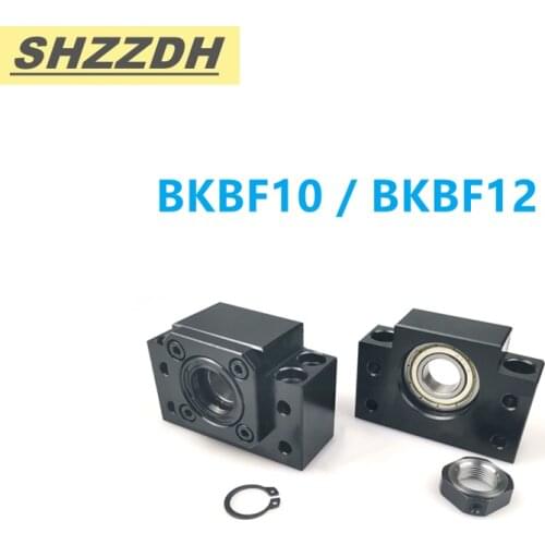 1set BKBF10/BKBF12 SFU1204 /1210/1604/1605 Ball screw bracket BK10 BF10 BK12 BF12 for 12/16mm ball screw end bracket cnc parts