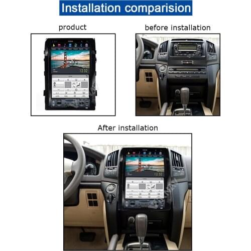 16 inch multimedia video player For-TOYOTA LAND CRUISER 2008-2015 android system Tesla style car GPS Navigation radio player
