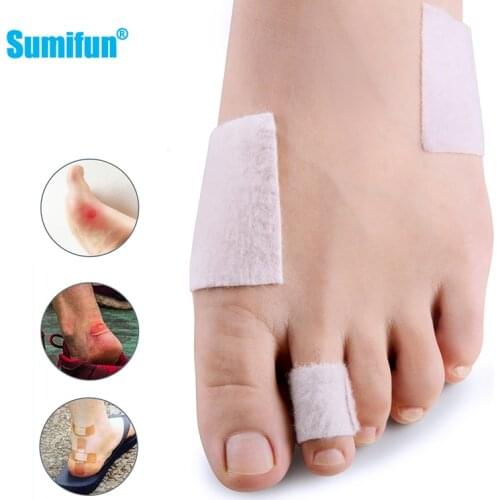 20pcs Fabric Finger Toe Paster Applicator Pedicure Corn Callus Foot Pain Relief Foot Heel Sticker Care Tool Anti-Friction Paste