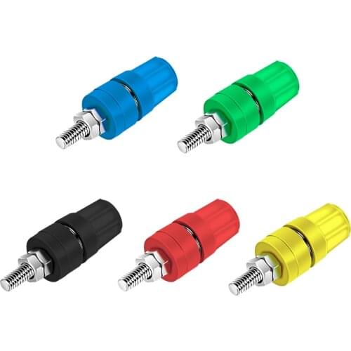 5pcs M4X36 pure copper terminal 4mm banana Jack Socket 20A binding post Banana plug connector