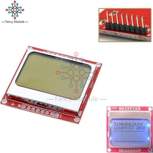 84X48 84*48 LCD Module With Blue Backlight Adapter PCB For Nokia 5110 For Arduino