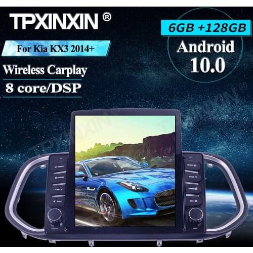 Car Radio For Kia KX3 2014+ Tesla Screen Android 10.0 GPS Car Multimedia Player Headunit Audio Radio Navigtion Wireless Carplay