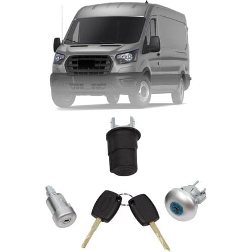 Car Full Set Lock Cylinder for Ford Transit MK8 Ford Transit Custom Front Door Lock,Ignition Barrel Lock 1926225 1781417